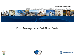 RT46 Call Centre Flow Guide