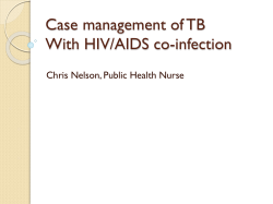Case management of TB With HIV/AIDS co