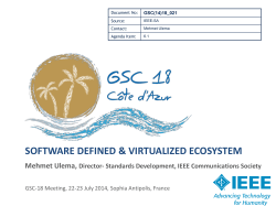 GSC(14)18_021 - Software defined and virtualized