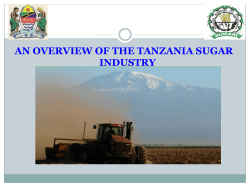 An Overview of the Tanzania Sugar Industry
