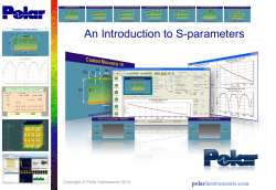 S-Parameters - Polar Instruments