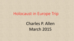 Holocaust in Europe Trip1