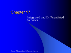 17. Integrated and Differentiated Services