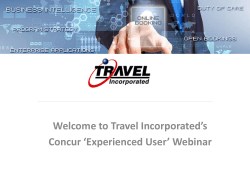 Arranger View - Travel Portal Access