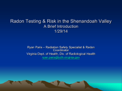 VA Radon Contact: