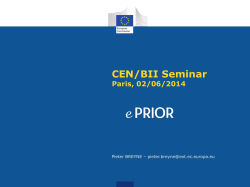 e-PRIOR - CEN WS/BII
