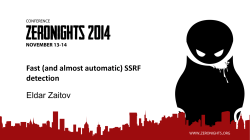 Fast (and almost automatic) SSRF detection