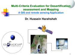 Multi-Criteria Evaluation for Desertification assessment and Mapping
