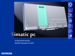 SIMATIC Microbox PC 427B - Siemens Industry Online Support