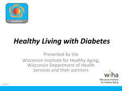 Healthy Living with Diabetes PowerPoint Presentation