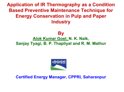 Application of IR Thermography as a Condition Based