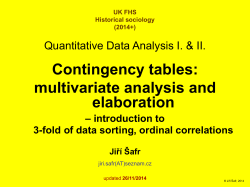 QDAI.: Contingency tables: multivariate analysis and elaboration