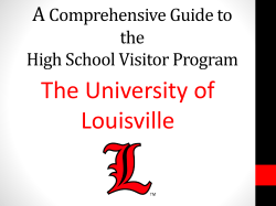 A comprehensive guide to Dual Credit and High School Visitor