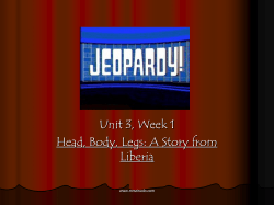 Week 1: Head, Body, Legs jeopardy