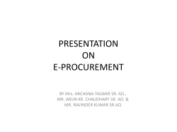 e-procurement (Short Presentation