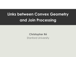 Slides for EDBT/ICDT keynote on Joins and Convex Geometry