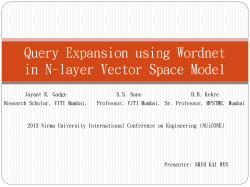 Query Expansion using Wordnet in N
