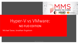 MMS Hyper-V vs VMware No FUD Edition