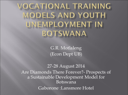 Appropriate Vocational Training to Solve