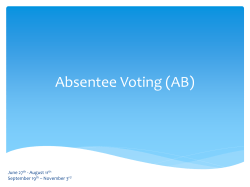 Absentee voting (AB) (PPT)