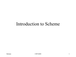 Lecture - 15: Scheme