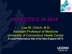 Hepatitis C in 2014 - Middlesex Hospital