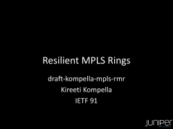 Resilient MPLS Rings