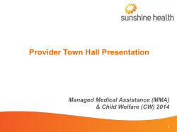 Town Hall Presentation