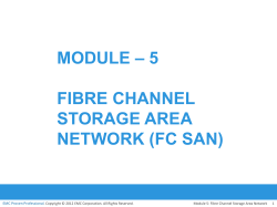Module – 5 Fibre channel storage area network (FC SAN)
