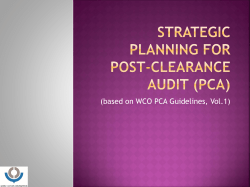 WHAT IS POST CLEARANCE AUDIT