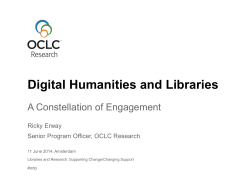 Digital Humanities and Libraries: A constellation of