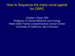 How to sequence the many novel agents for advanced CRPC