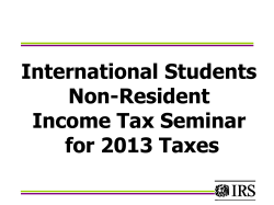 Income Tax Return - University of Dallas
