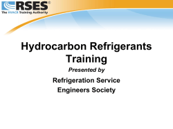 RSES HC Refrigerants