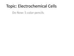 Electrochemical (galvanic/voltaic) Cell