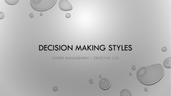 3.02 Decision Making Styles PPT