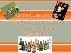 College Athletes and Alcohol
