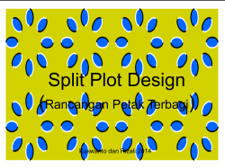Split plot