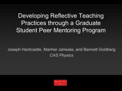 Developing Reflective Teaching Practices