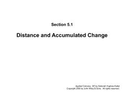 Distance and accumulated change