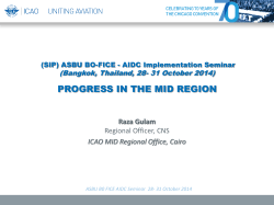 (SIP) ASBU BO-FICE - AIDC Implementation Seminar