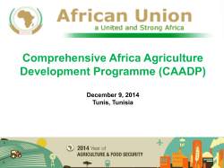 CAADP - United Nations Economic Commission for Africa