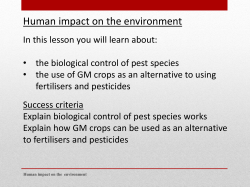 L3 -biological control and GM crops