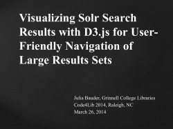 Visualizing Solr Search Results with D3.js for User