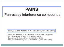 PAINS: Pan-assay interference compounds