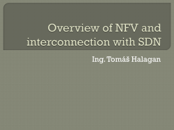 Overview of NFV and connecting with SDN