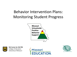 8G PPT - Missouri Schoolwide Positive Behavior Support