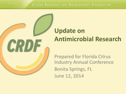 Update on Antimicrobial Research – Presented by Dr. Tom Turpen