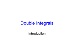 Double Integrals - Short Summary (PowerPoint)