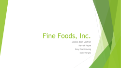 Fine Foods powerpoint